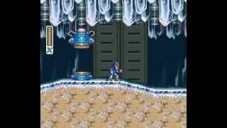 Mega Man X Chill Penguin No Stop Hallway (speedrunning)
