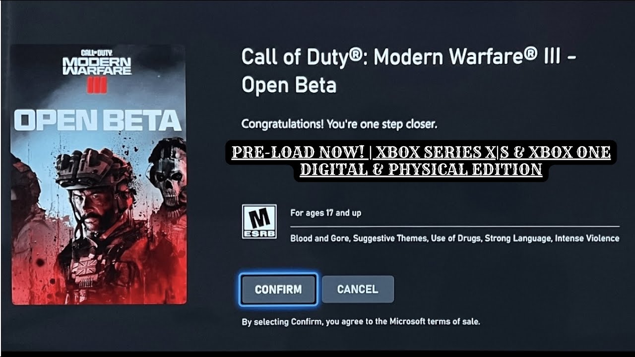 Call of Duty: Modern Warfare III Open Beta Access (PS4/PS5, Xbox One/X