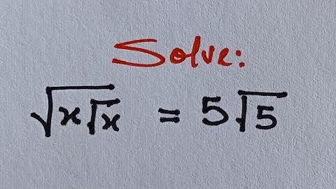 Can You Find x? How To Solve Nested Radical Equations In Seconds - SAT, ACT Math