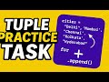 🔥 Python Tuple Practice Task for Beginners | Learn with Real Examples || Day 27