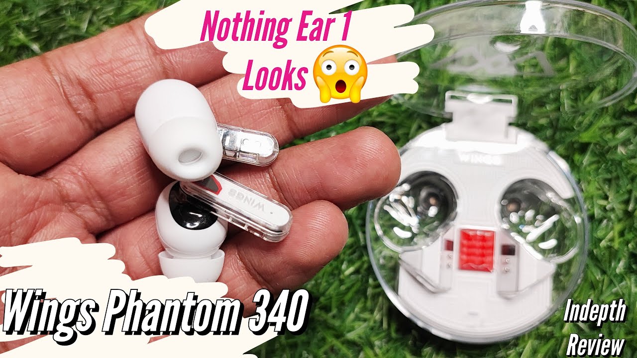 Wow Transparent design 😍 Wings Phantom 340 | Full review | ANC+ENC & 50hrs of ▶️ Time !