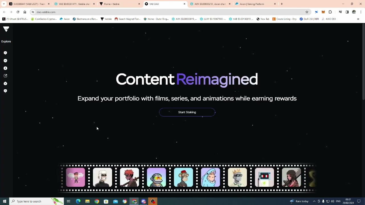 TRADING VABBLE ON BITMART, WHATS NEXT , AXION DON'T MISS XSPACES TOMORROW AND MORE.