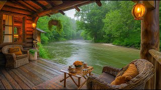 Soft Jazz Music - Cozy Coffee Porch ☕ Soothing Jazz Music & Nature Sound, Birdsong