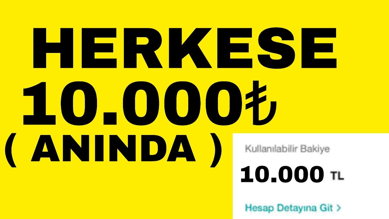 10.000 BEN ALDIM SİZDE ALIN (HERKES ALABİLİR) İNTERNETTEN PARA KAZANMA 2025