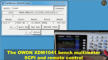 The OWON XDM1041 bench multimeter, part 4 - SCPI & remote contro