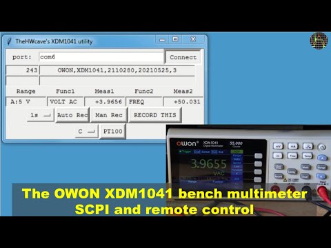 The OWON XDM1041 bench multimeter, part 4 - SCPI & remote contro