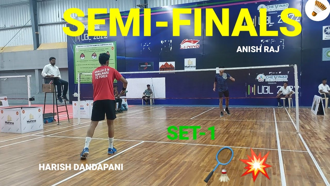ANISH RAJ vs HARISH DANDAPANI || TAMILNADU STATE U-19 RANKING ...