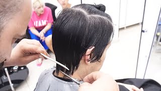ANTI AGE HAIRCUT - LONG TO SHORT PIXIE WITH BANGS