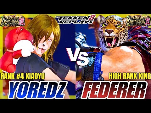 Tekken 8 Yoredz Xiaoyu Vs Federer2009 King Epic Ranked Match 