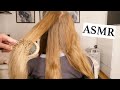 ASMR hair play for deep relaxation 💚 hair parting, brushing, pulling & twisting (no talking)