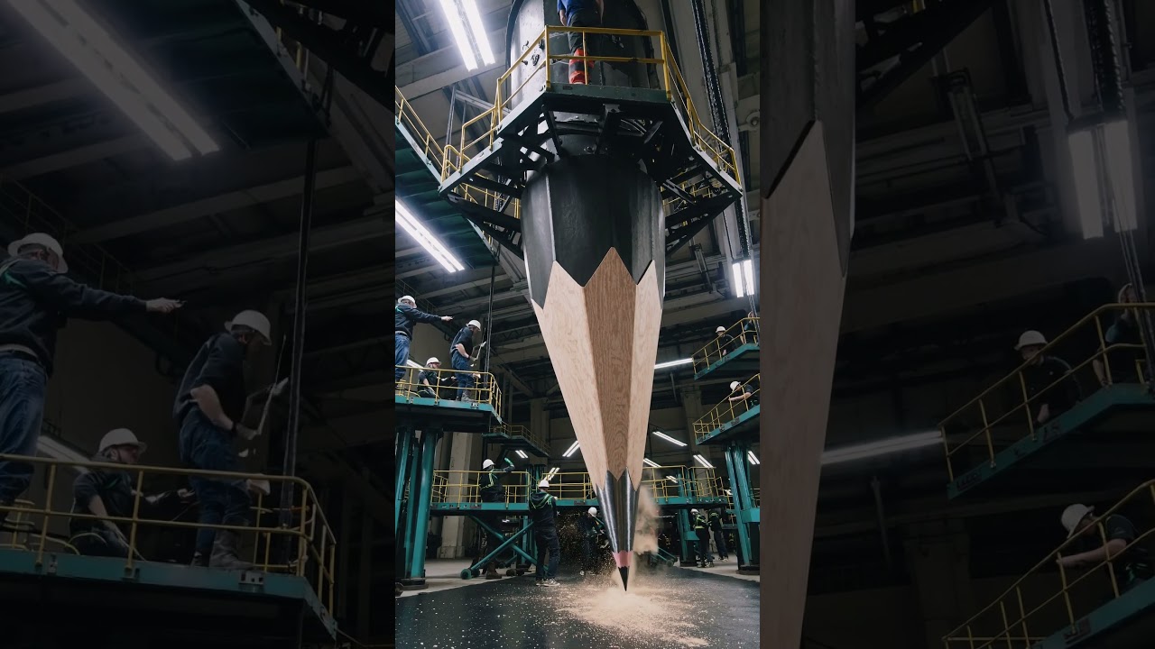 When tiny workers make giant pencils 