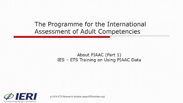 1a. Introduction to PIAAC - Part 1