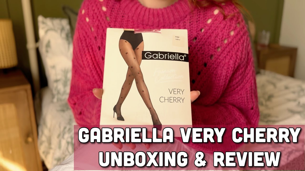 Gabriella Very Cherry Tights | Hosiery Unboxing & Review