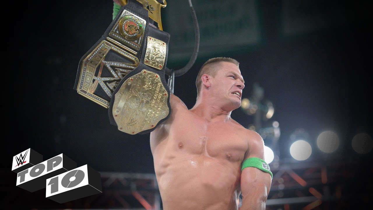 John Cena's Greatest World Title Triumphs: WWE Top 10 - YouTube