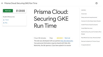 Prisma Cloud: Securing GKE Run Time | GSP696 (2022)