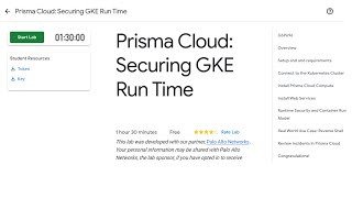 Prisma Cloud: Securing GKE Run Time | GSP696 (2022)