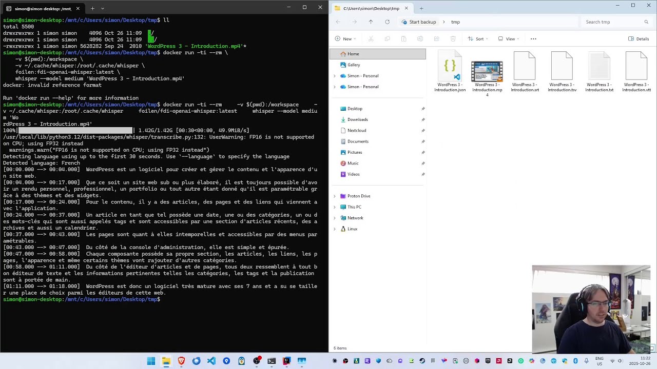 Whisper - Reconnaissance automatique de la parole