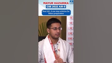 Mayur Hazarika AIR 5 | Ethics Paper Strategy | UPSC CSE 2022 Topper | NEXT IAS