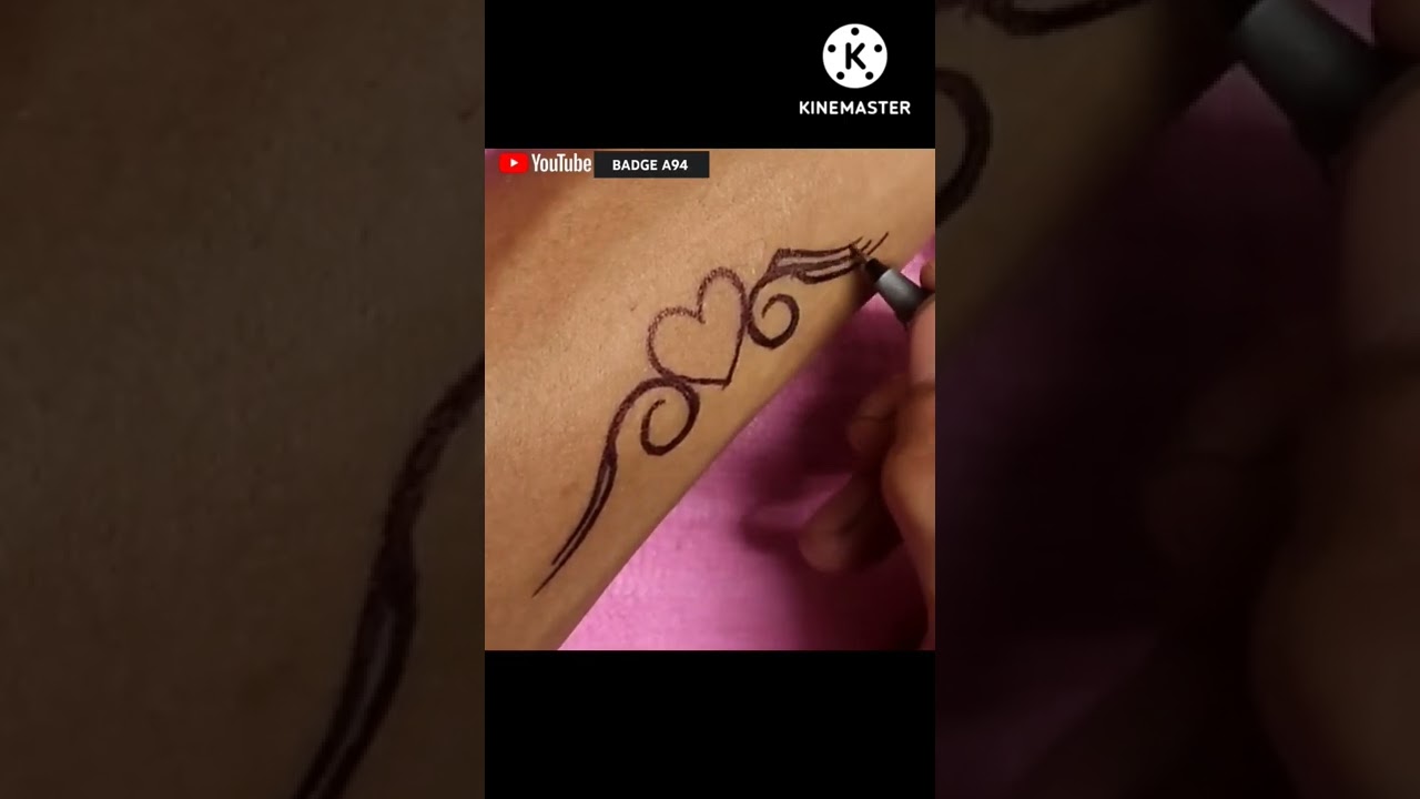 Beautiful Tribal Tattoo Design On Hand  [Temporary ] Shorts