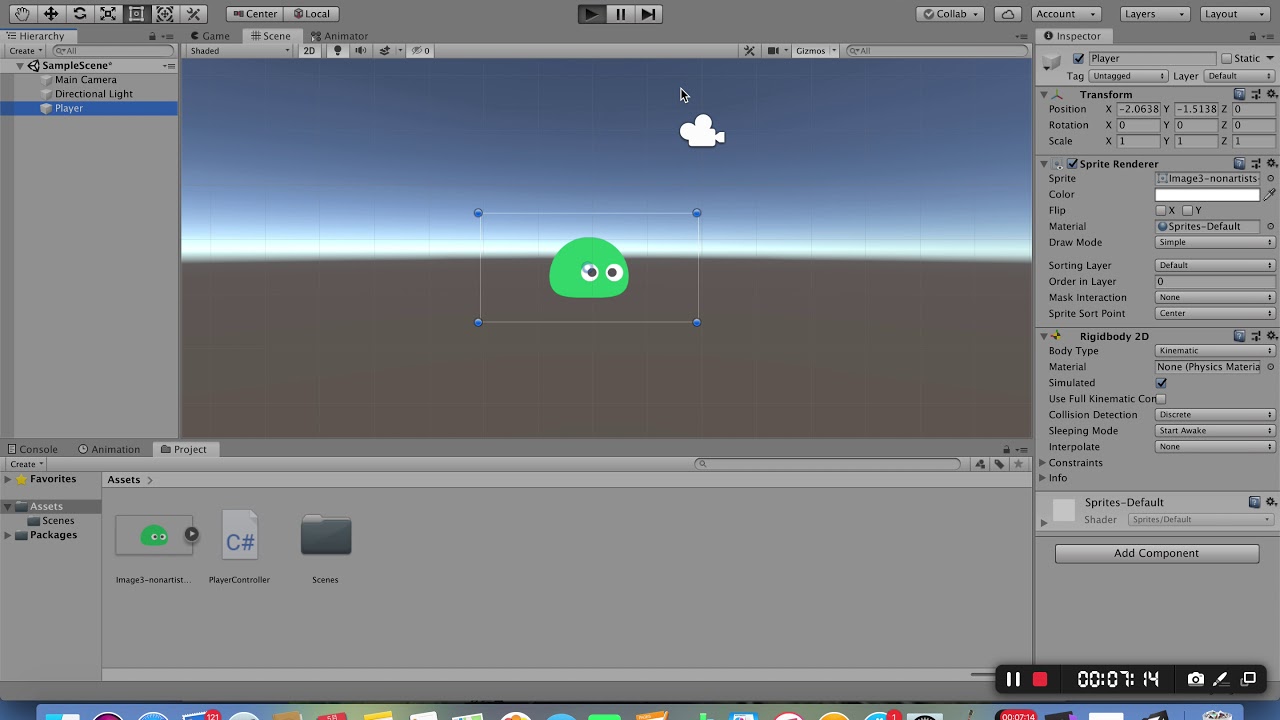 6 How to script basic movement in Unity - Jerry - YouTube