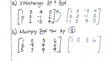 Precalc 7.4 Matrices and Systems of Equations
