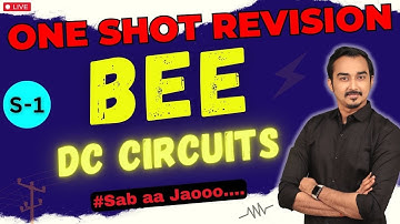 DC CIRCUITS | BEE | ONE SHOT REVISION | FIRST YEAR ENGINEERING | FADU ENGINEER | SAURABH DAHIVADKAR