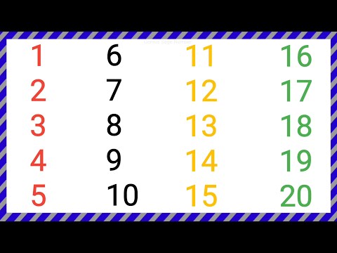 Learning Numbers For Preschoolers 1-20 | Counting From 1 To 20 | Count 1 To 20 | Day 2
