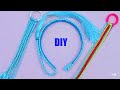 Обруч и резиночки для принцессы Эльзы, пошагово. DIY  Hoop and Elastics for Princess Elsa