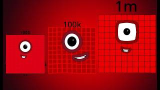 🔥 Numberblocks Band Different (1K-1M) 1,000 vs 100K vs 1 Million Ultimate Number Evolution 😱