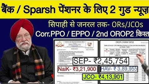खुशखबरी, OROP-3 पर PCDA और MoD का तोहफा DA/DR | OROP-3 ARREAR जारी! Equal MSP & 8th CPC
