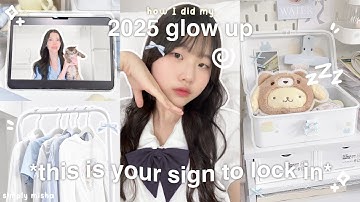 *EXTREME* GLOW UP for 2025 🐰: new year prep, getting bangs, journal tour, how I changed my life,etc!