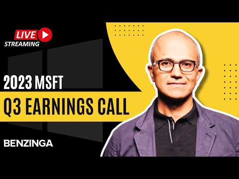 WATCH LIVE: Microsoft Q3 Earnings $MSFT