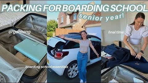 PACK WITH ME FOR BOARDING SCHOOL. *SENIOR YEAR* | Essentials, packing, organising