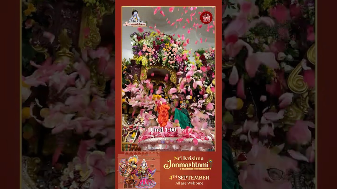ISKCON Attapur invites you all for the grand celebrations of Sri Krishna Janmashtami #krishna