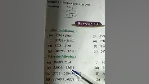 PSEB Class 5th maths chapter 2 ex 2.1 que 2