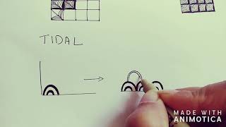 Zentangle Pattern|Tidal|Doodle|Drawing