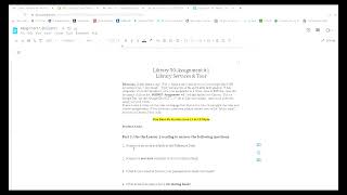 Submitting Assignments in Library 50 Using Google Docs/Google Drive
