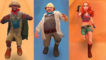 Jumanji Epic Run - ALL Characters Unlocked - Shelly, Mouse, Ruby and Smolder