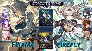NEW Apocalyptic Shadow Stage 4 | E0S1 Feixiao & E1S1 Firefly | Honkai: Star Rail | Ver. 2.5