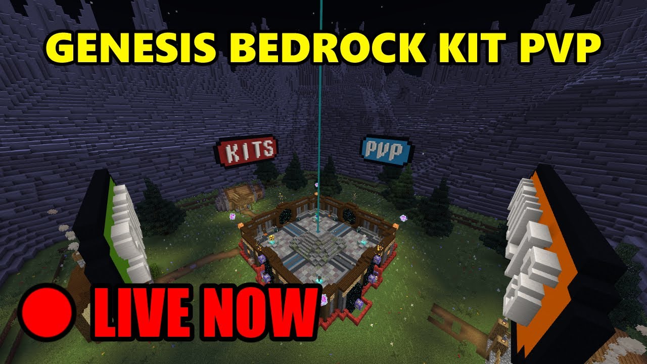 GENESIS KIT PVP V1.0 - OPEN NOW - Minecraft Bedrock LIVE - YouTube