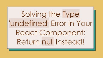 Solving the Type 