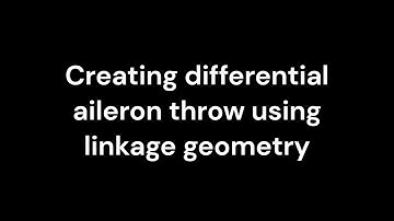 Creating Aileron Differential Using Linkage Geometry