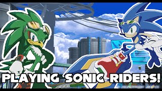 Playing Sonic Riders!!