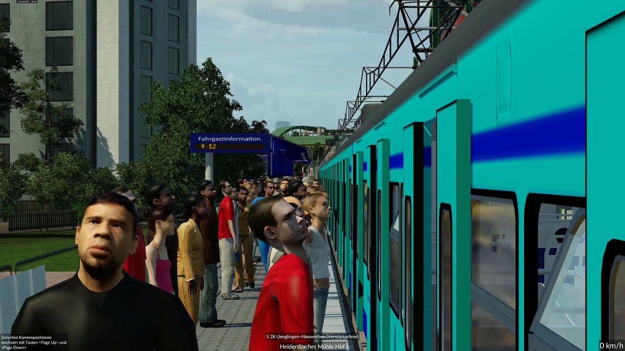 4K Transport Fever World - Verstärkerlinie S28 Mitfahrt 4K