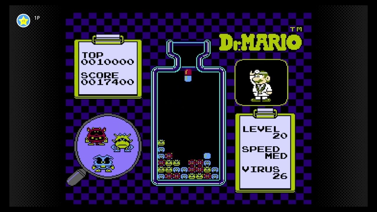 ドクターマリオ LEVEL20 MID クリア その2 - YouTube