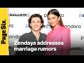 Zendaya addresses rumors she's married to Tom Holland