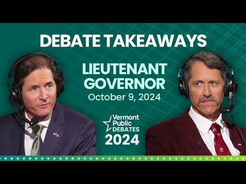Highlights: Vermont lieutenant governor candidates 2024 general election debate