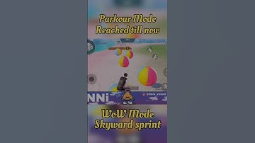 WoW Mode || Skyward sprint parkour #wowmodebgmi