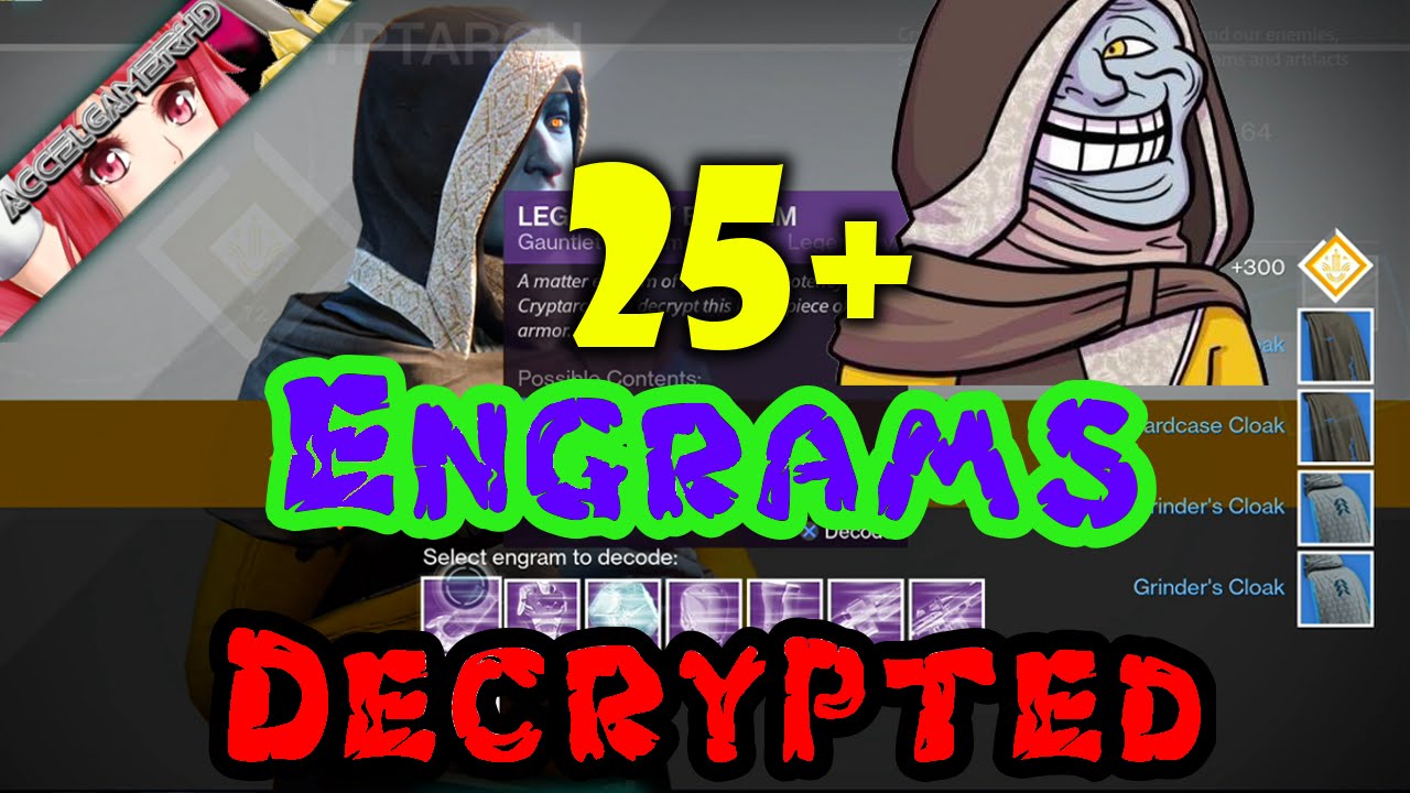 Destiny PS4 - The Dark Below - (Pre-Expansion) Decrypting 25+ Legendary Engrams!