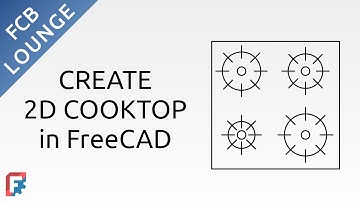 Create a 2D Cooktop Drawing in FreeCAD | Draft Workbench Beginner Tutorial